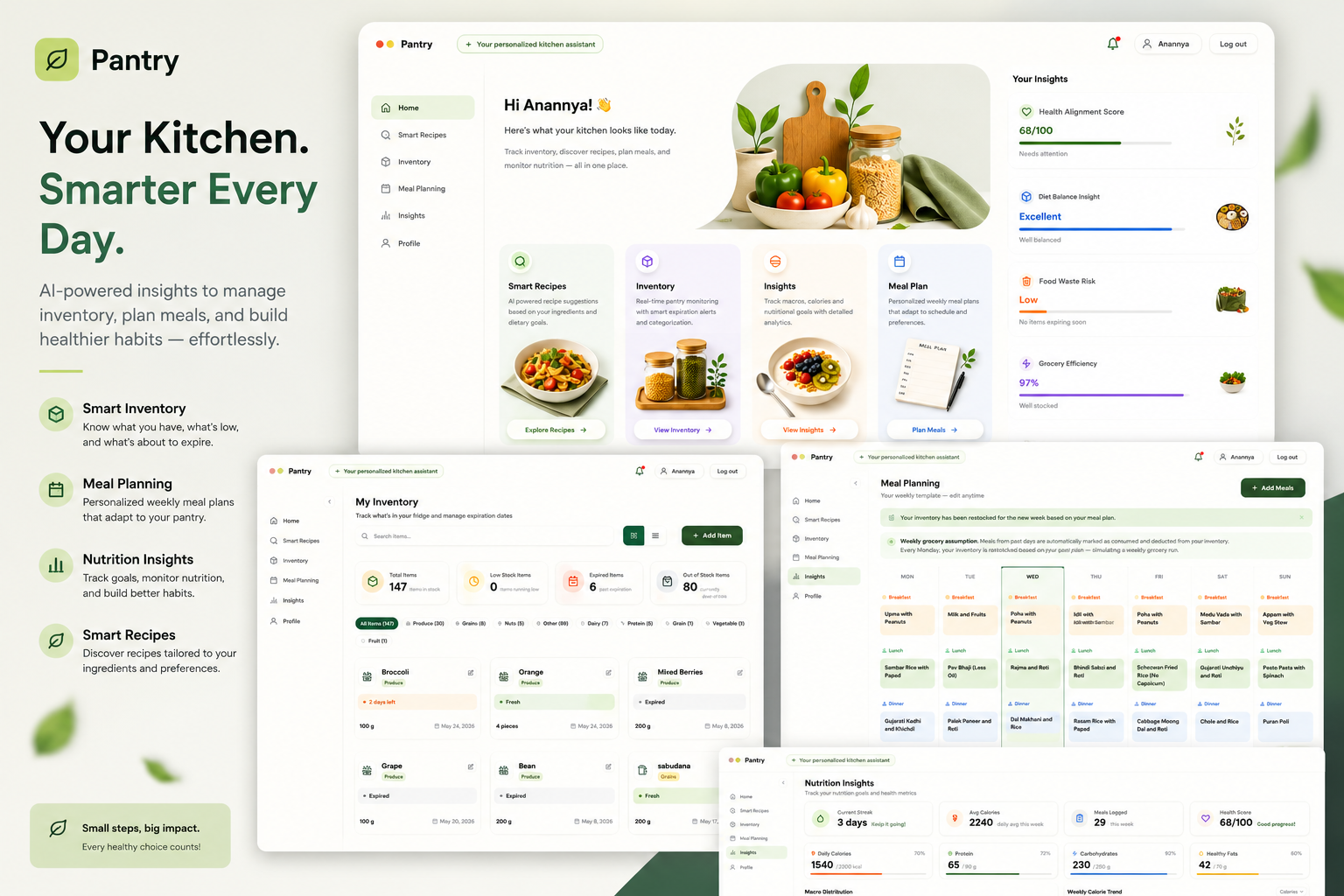 Pantry recipe suggestion grounded in live inventory